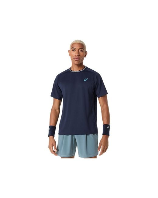 Asics Blue Game Ss Top for men