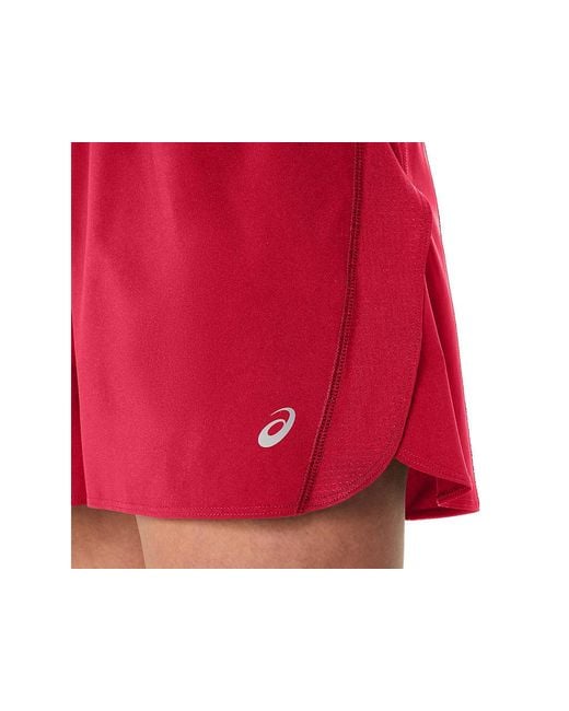 Asics Red Core Split Short