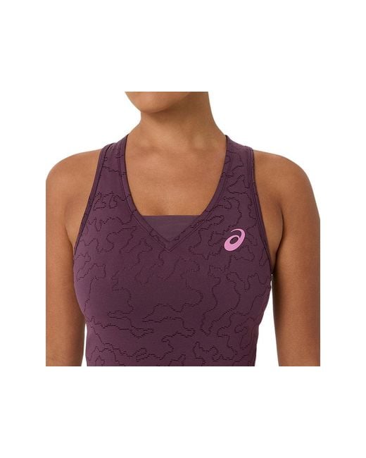 Asics Red Match Jacquard Dress