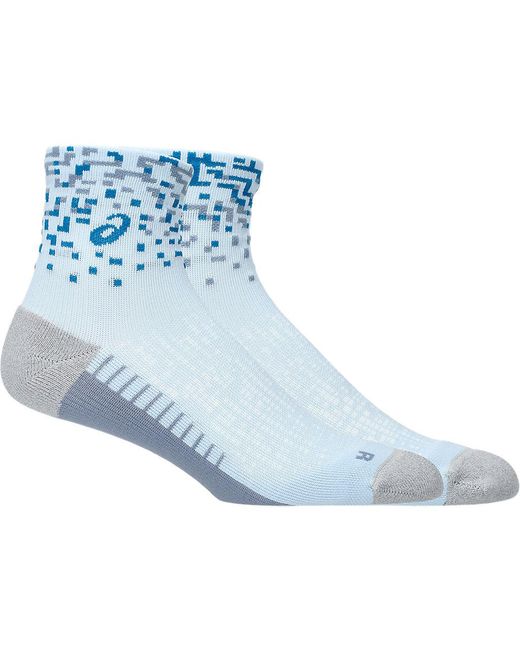 Asics Blue Performance Run Quarter Sock for men