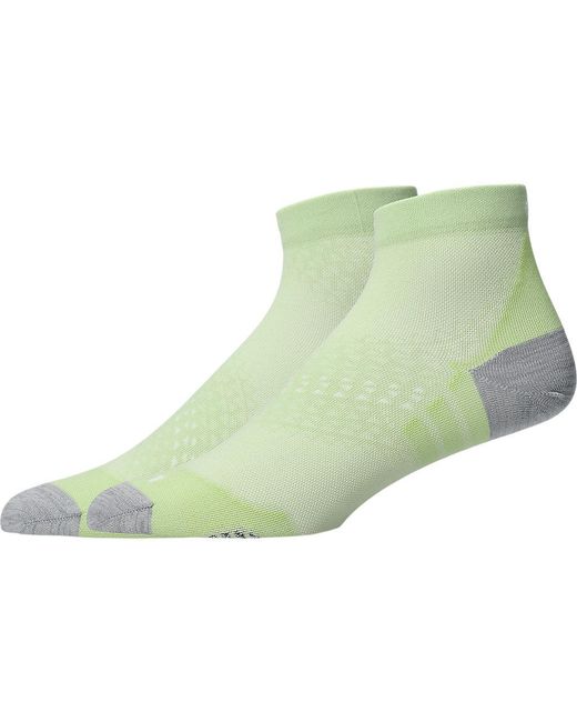 Asics Green Fujitrail Quarter Lightweight Sock for men