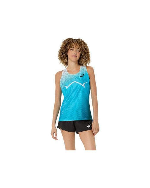 Asics Blue Metaspeed Singlet