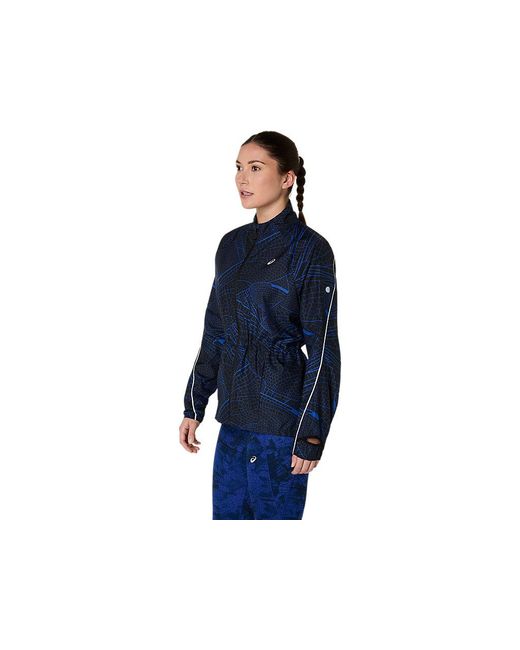 Asics Road Lite-Show Packable Jacket in het Blue