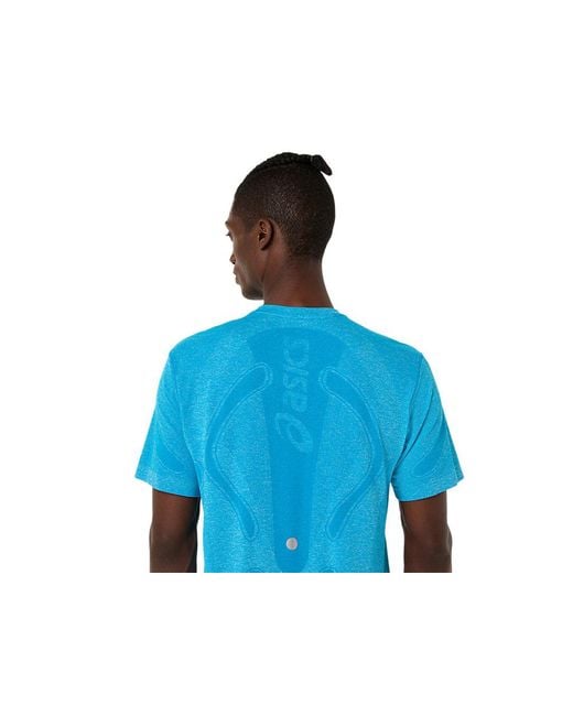 Asics Blue Road Seamless Ss Top for men