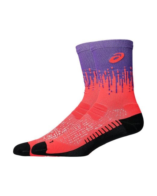 Asics Performance Run Sock Crew in het Red voor heren