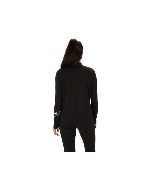 Asics Black Icon 1/2 Zip Ls Top