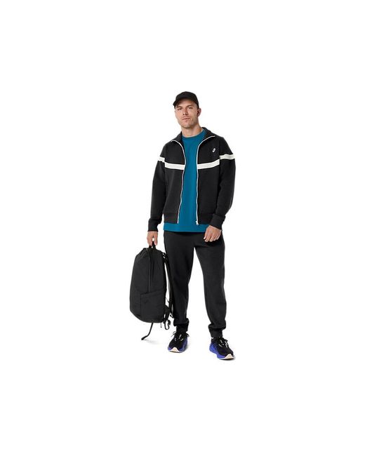 Asics Black Heritage Track Jacket for men