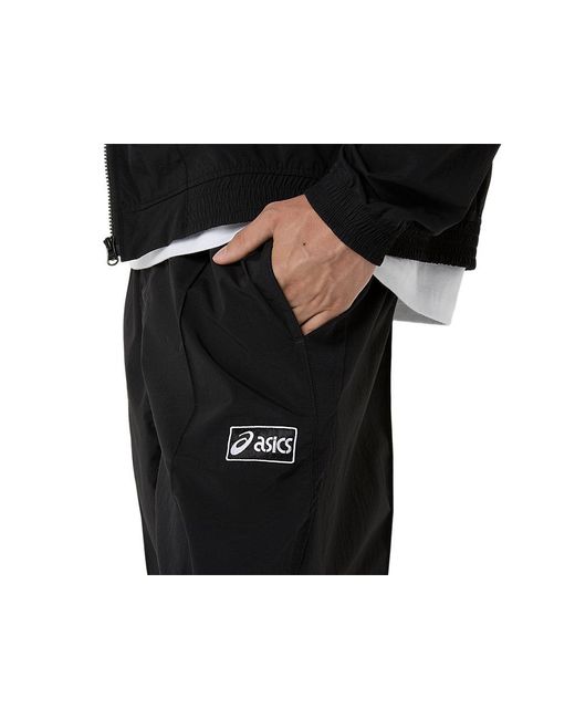 Asics Black Sps Woven Track Pant for men