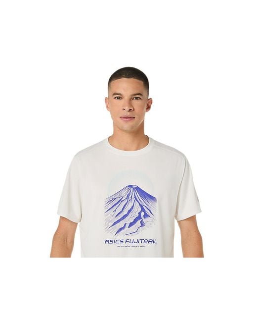 Asics Black Fujitrail Logo Ss Top for men