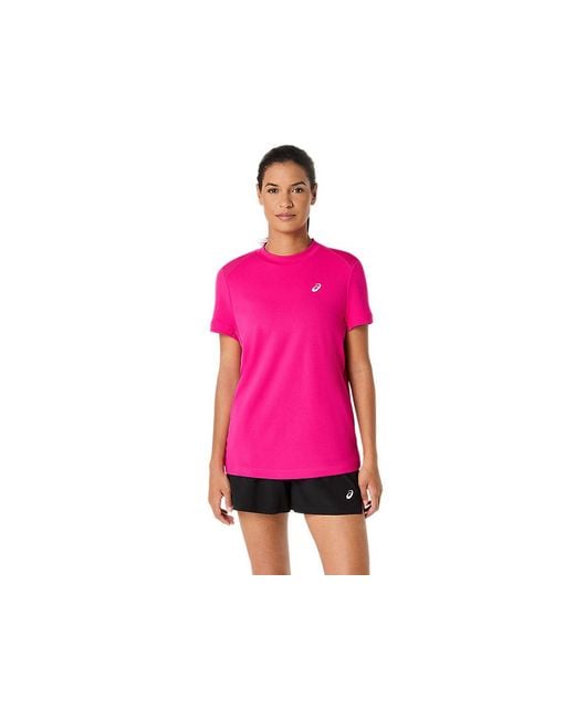 Asics Pink Court Ss Top