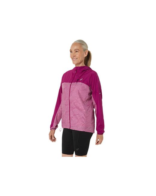 Asics Pink FUJITRAIL PACKABLE JACKET