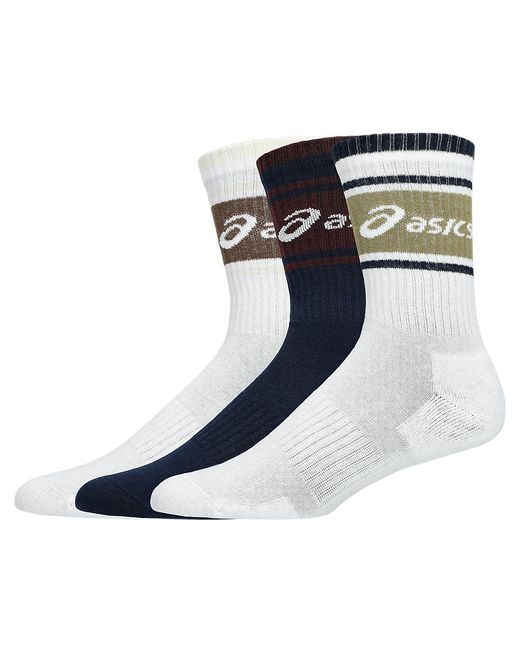 3 PACK LOGO CREW SOCK Asics de hombre de color Blue