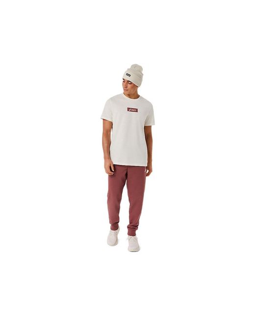 Asics Blue Chest Logo Tee for men