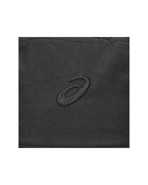 Asics Black Essential Bucket Hat for men