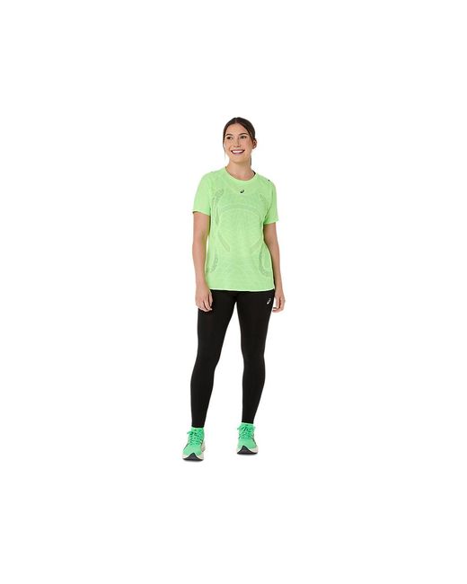 Asics Green Metarun Ss Top