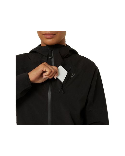 Asics Black Metarun Waterproof Jacket