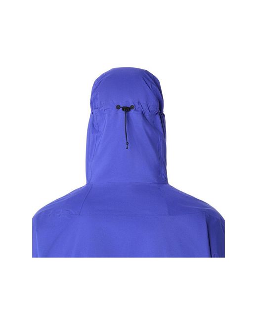 Asics Blue Fujitrail Elite Waterproof Jacket for men