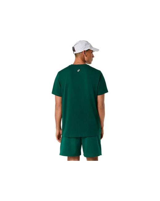 Asics Chest Logo Tee in het Green voor heren
