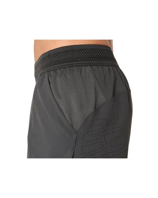 Asics Black Match Laser Cut 7in Short for men