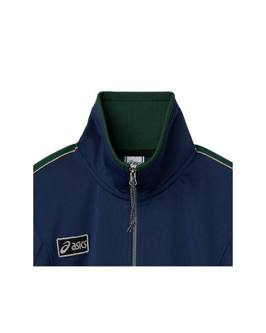 Asics Knit Jacket in het Blue voor heren