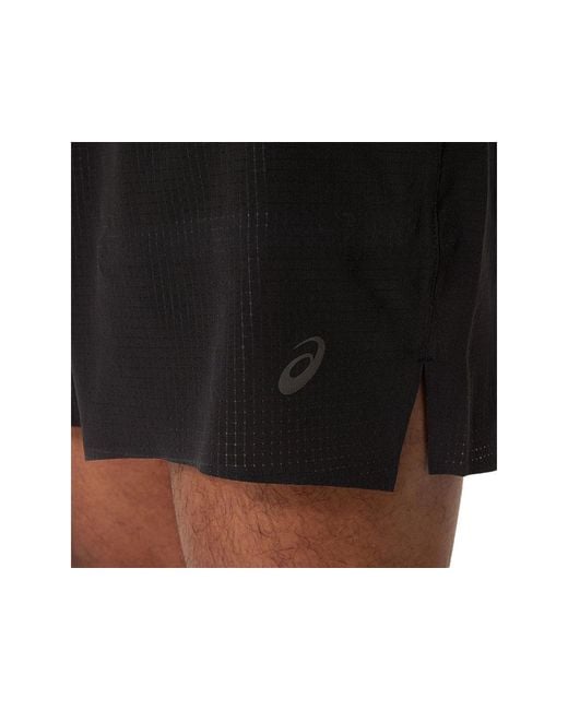 Asics Black Fujitrail Elite Short for men