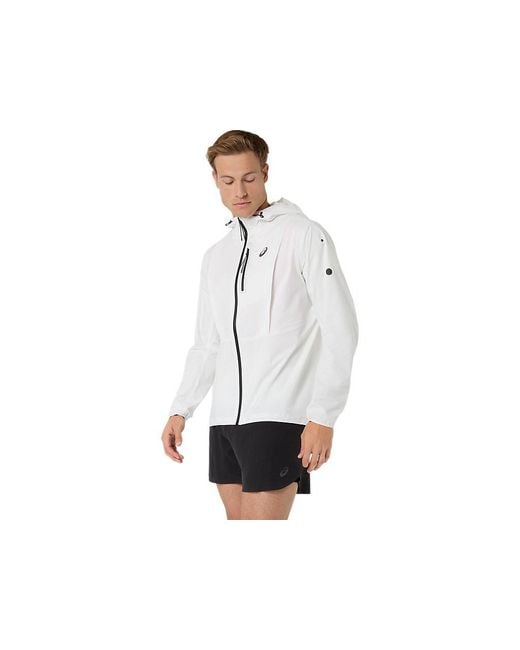 Asics Black Fujitrail Elite Waterproof Jacket for men
