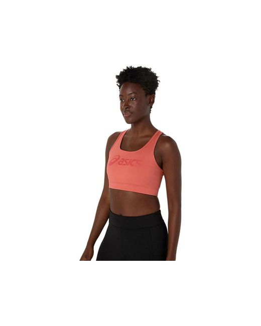 Asics Black ESSENTIAL LOGO PADDED BRA