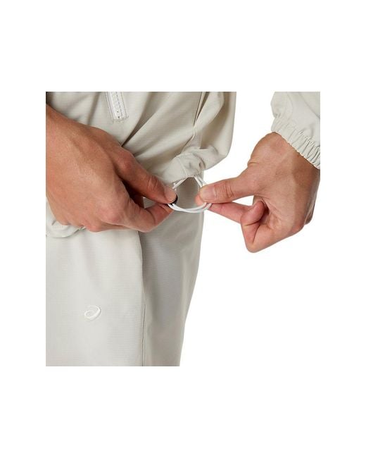 Asics White Heritage Double Weave Relaxed Anorak for men