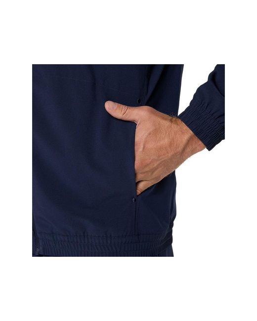 Asics Blue Match Jacket for men