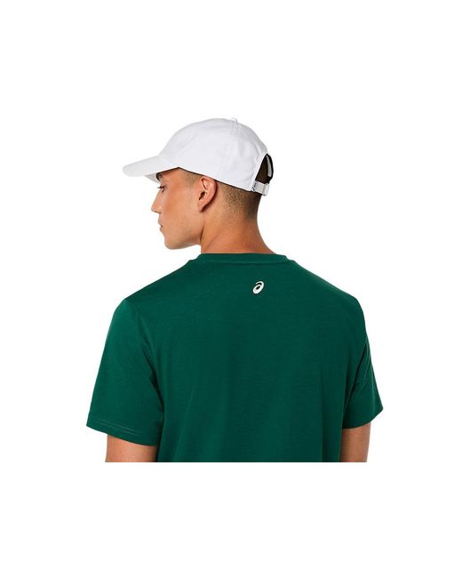 Asics Chest Logo Tee in het Green voor heren