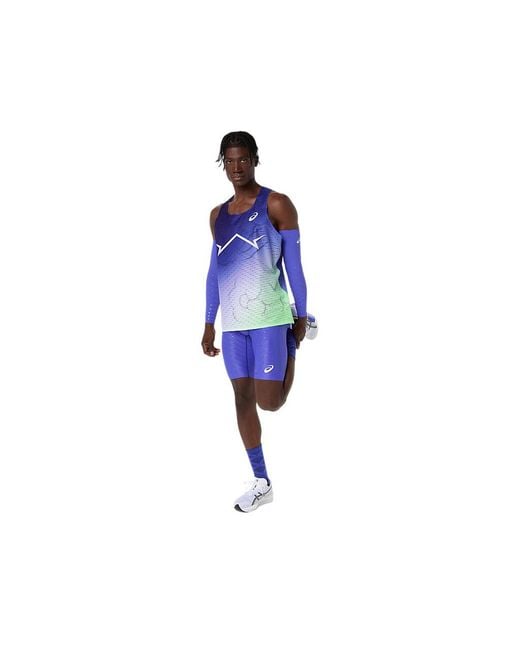 Asics Blue Metaspeed Tight for men