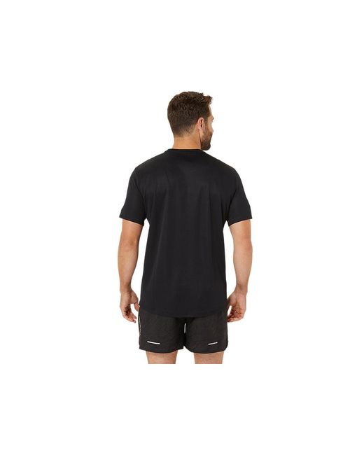 Asics Fujitrail Logo Ss Top in het Black voor heren