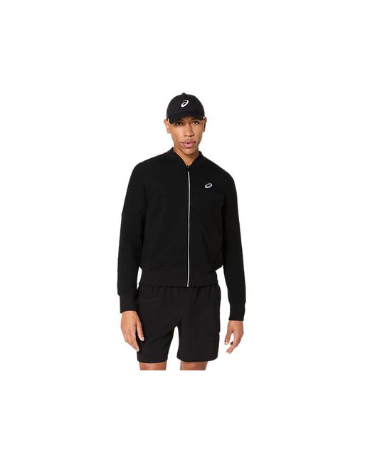 Asics Black Match Jacket Night Energy for men
