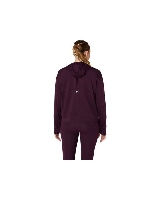 Asics Purple Nagino Run Winter Hoodie