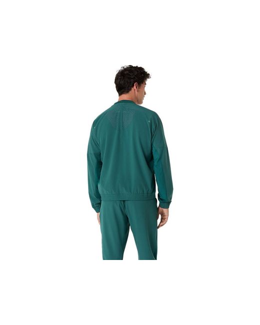 Asics Green Match Jacket for men