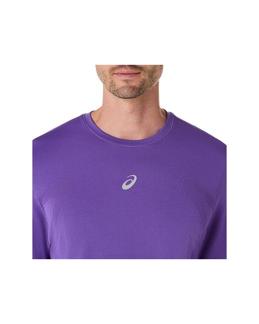 Asics ROAD SEAMLESS LS TOP in Purple für Herren