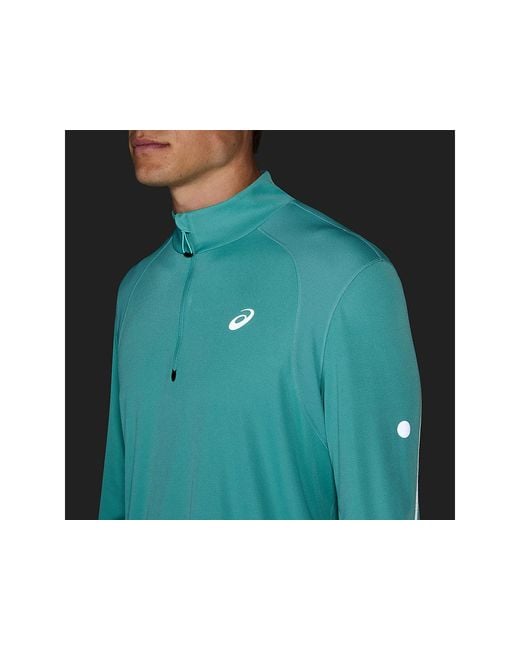 Asics Blue Road Lite-Show 1/2 Zip Top for men
