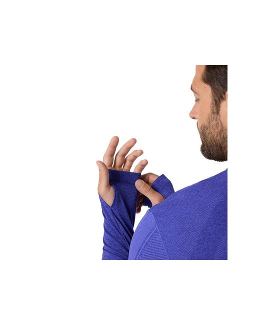 Asics Blue Road Seamless Ls Top for men