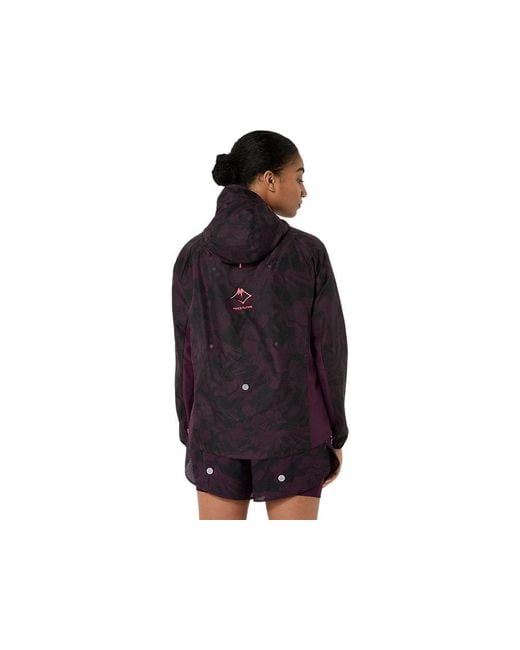 Asics Fujitrail Packable Jacket in het Black