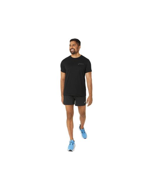 Asics CHEST LOGO SS TEE in Black für Herren