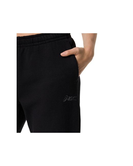Asics Black Logo Fleece Pant