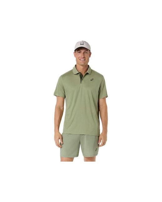 Asics Green Court Polo for men