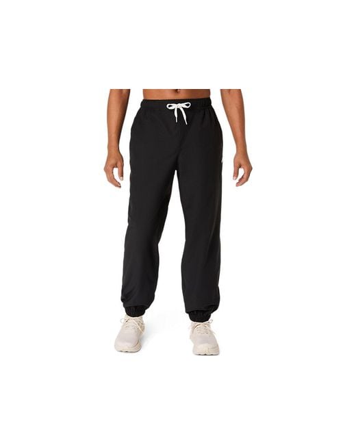 Asics Black Heritage Double Weave Pant for men