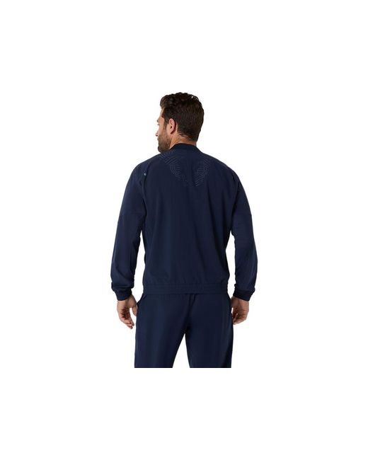 Asics Blue Match Jacket for men