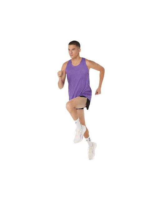 Asics Purple Metarun Singlet for men