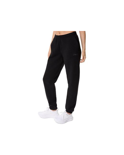 Asics Black Logo Fleece Pant
