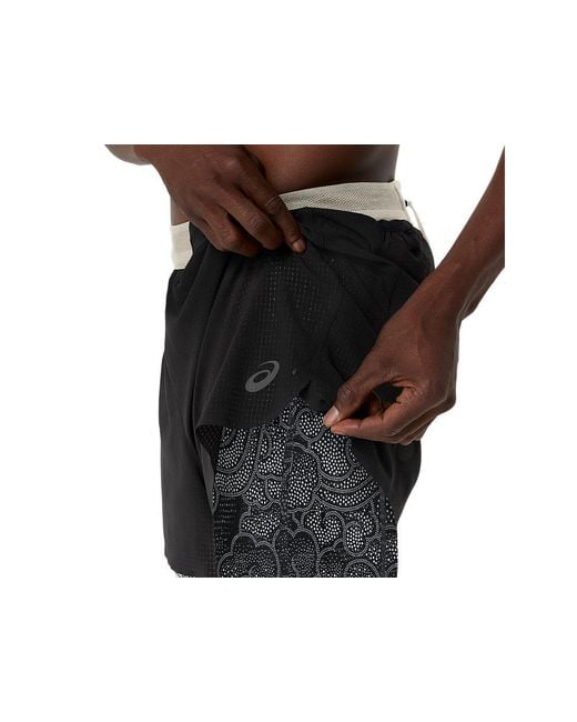 Asics Black Limited Series Metarun 4In 2-N-1 Short for men