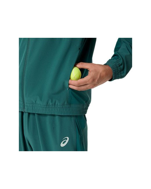 Asics Green Match Jacket for men