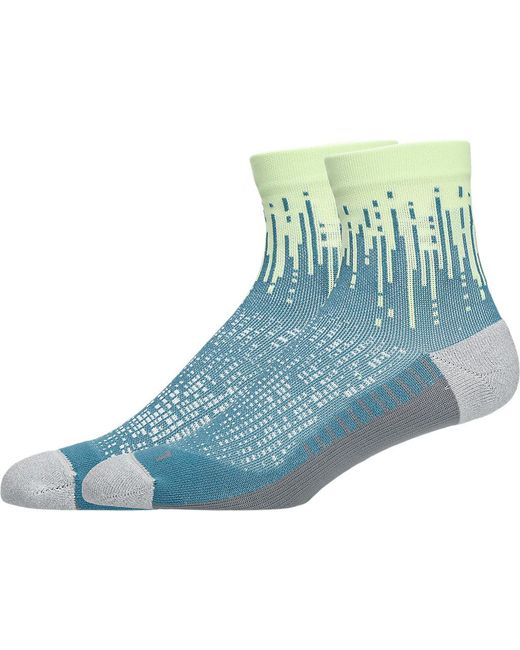 Asics Performance Run Quarter Sock in het Blue voor heren