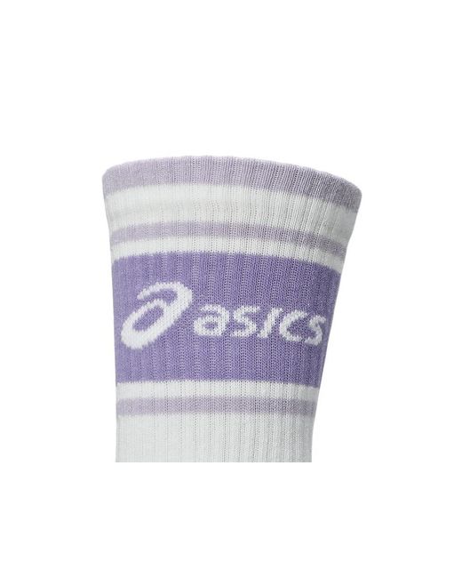 Asics Black Aeg 3 Pack Logo Crew Sock for men